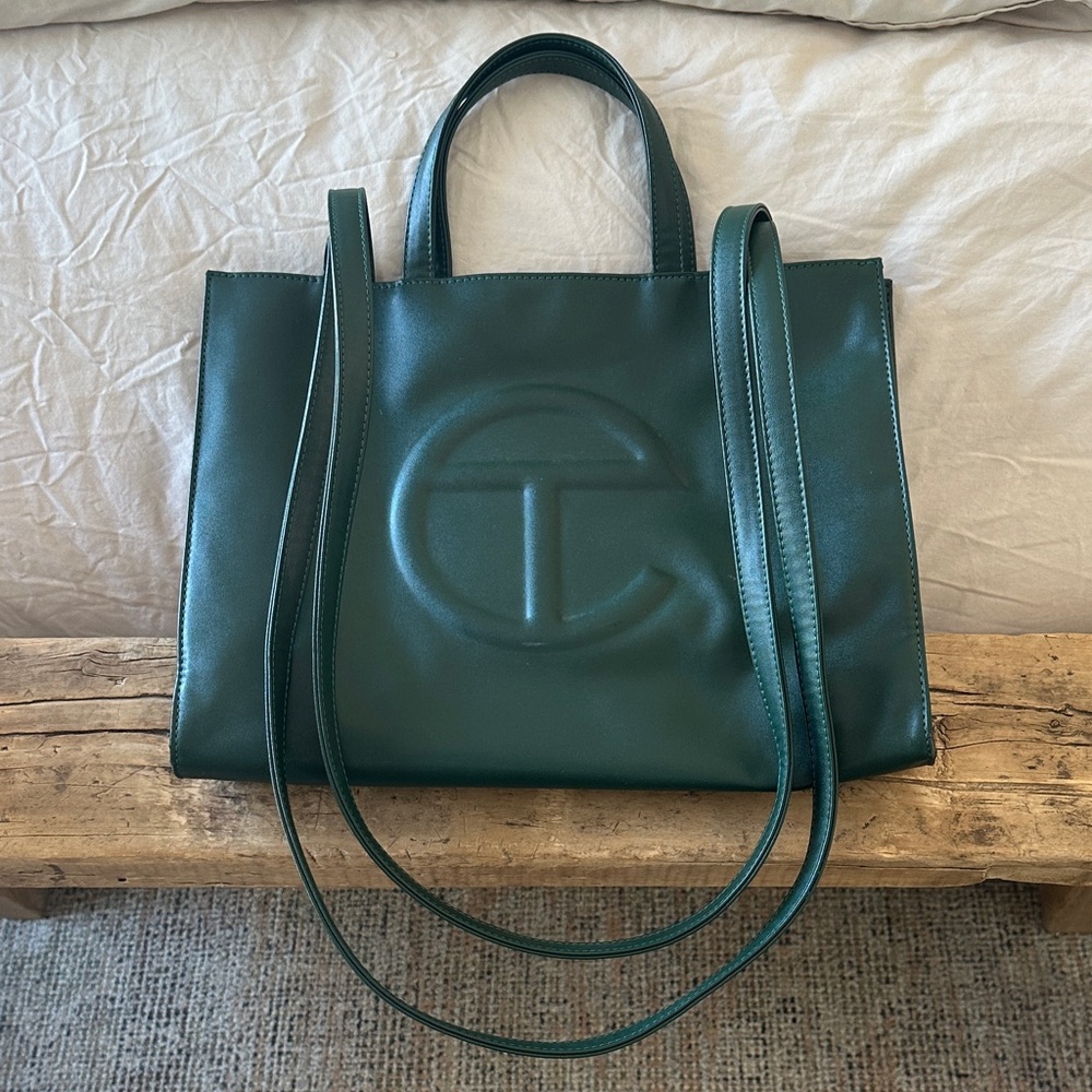 Telfar Medium Green Crossbody Bag